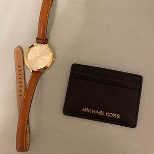 Michael Kors Bundle (Watch and Cardholder)